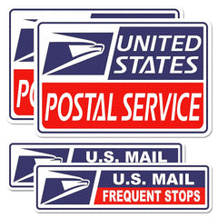 BENEKIY blue reflective mail magnet sign improves nighttime visibility.