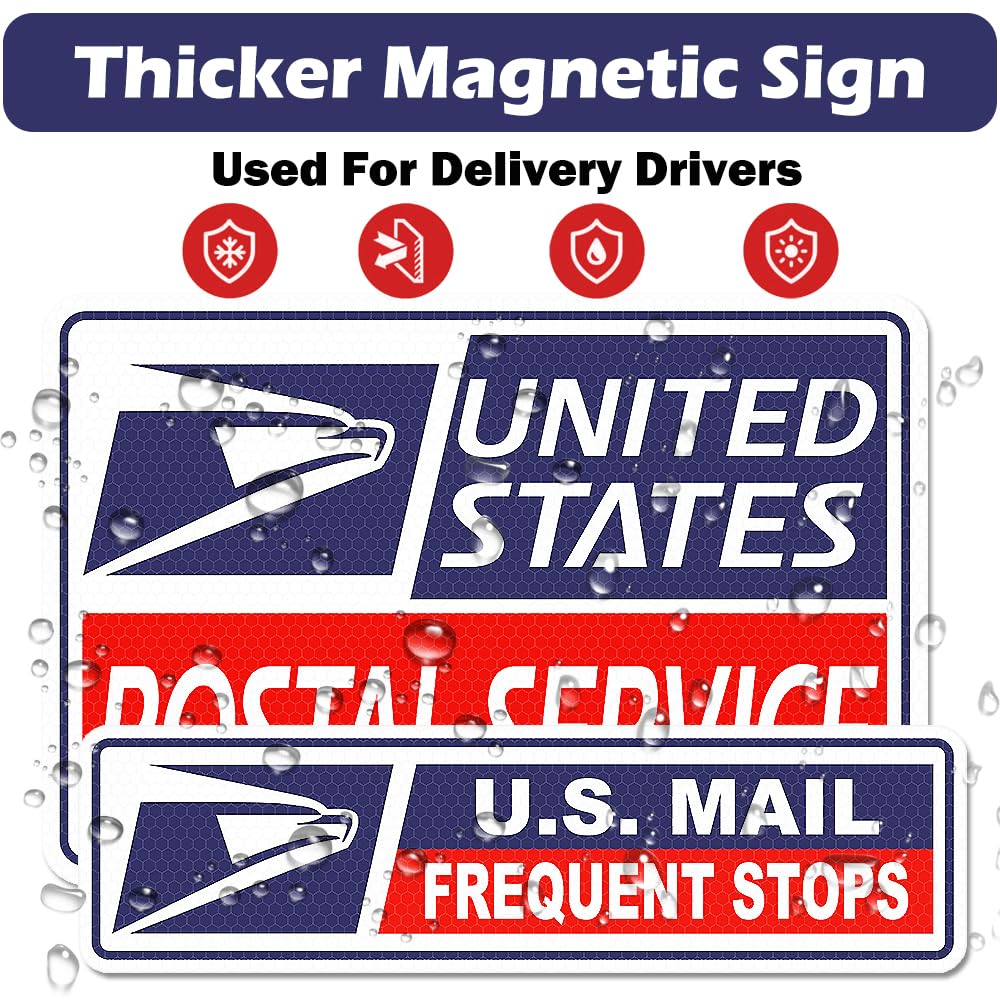 BENEKIY red reflective mail magnet sign enhances daytime and dusk visibility.