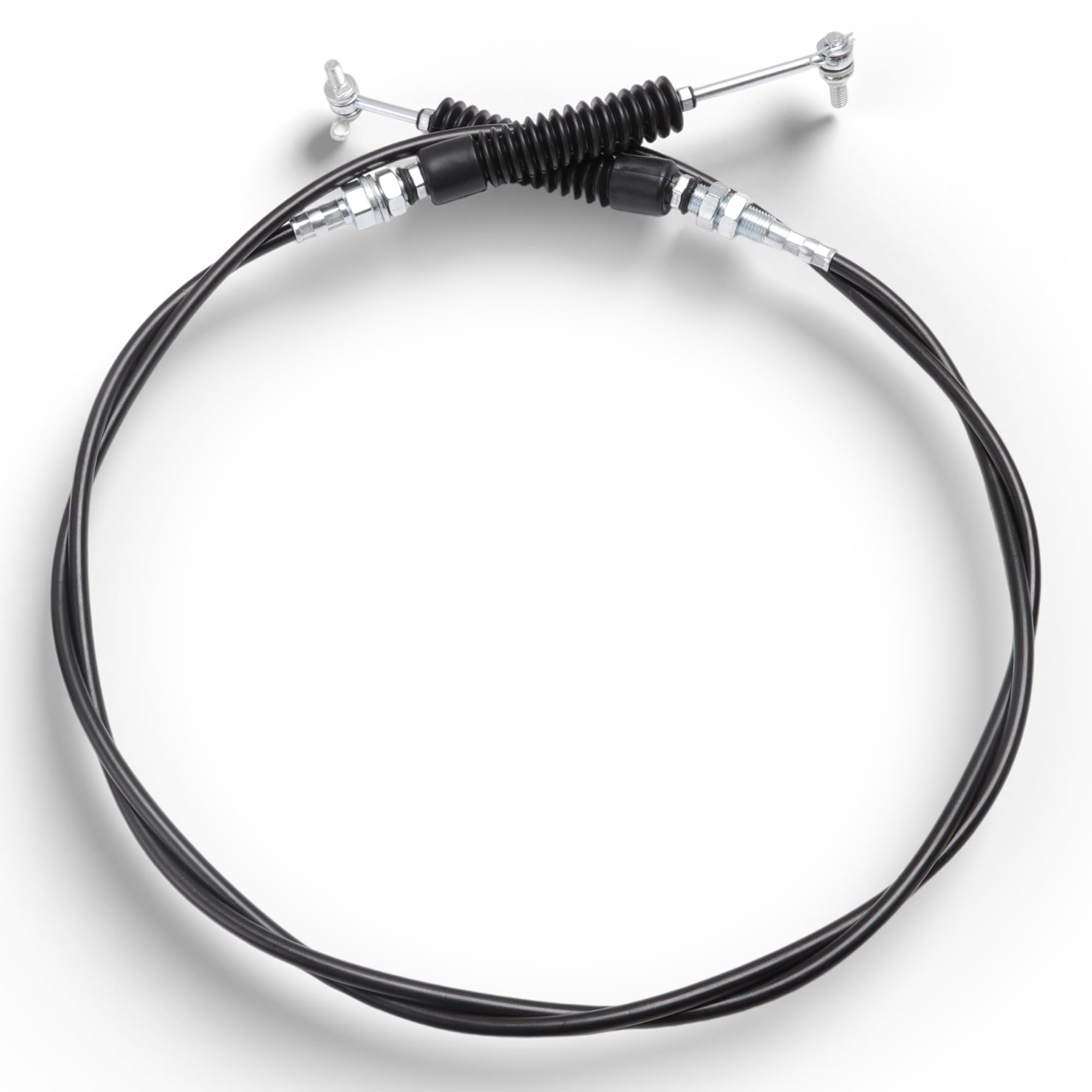 BENERAY 7081883 shift cable close-up shows durable aluminum-ABS construction.