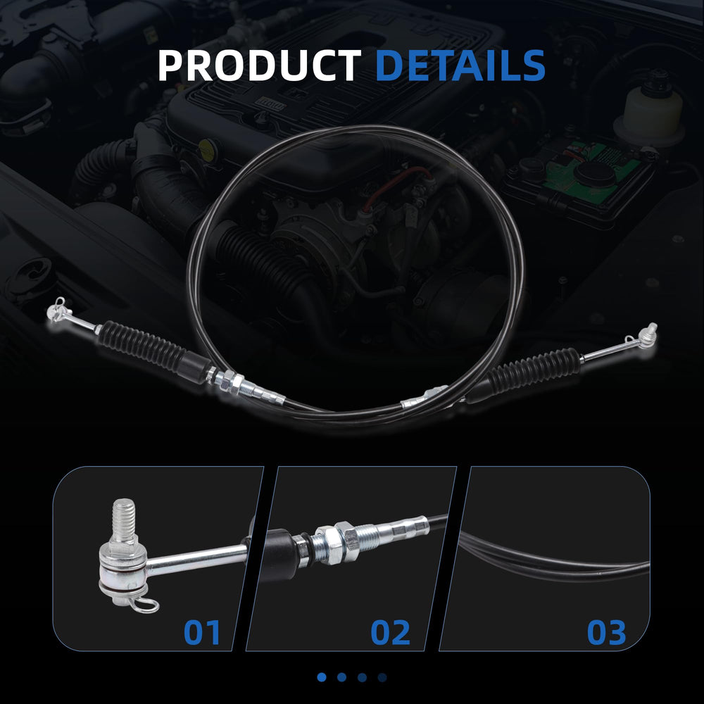 BENERAY 7081883 shift cable measures 105 inches for direct replacement.