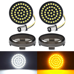 Benlari 1157 LED front turn signals illuminate clearly for safer night riding.