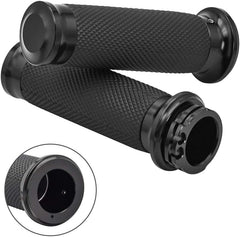 Benlari 1-inch handlebar grips close-up showing CNC aluminum body for durability.