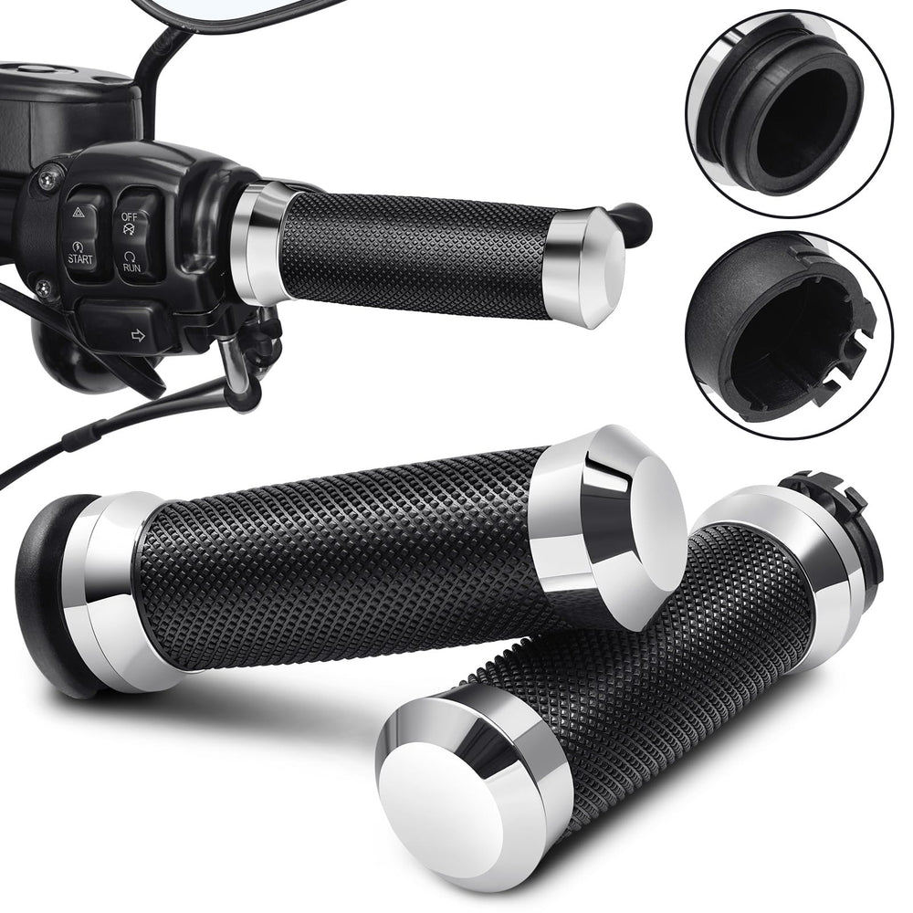 Benlari 1-inch Harley hand grips with precise control and secure handling.