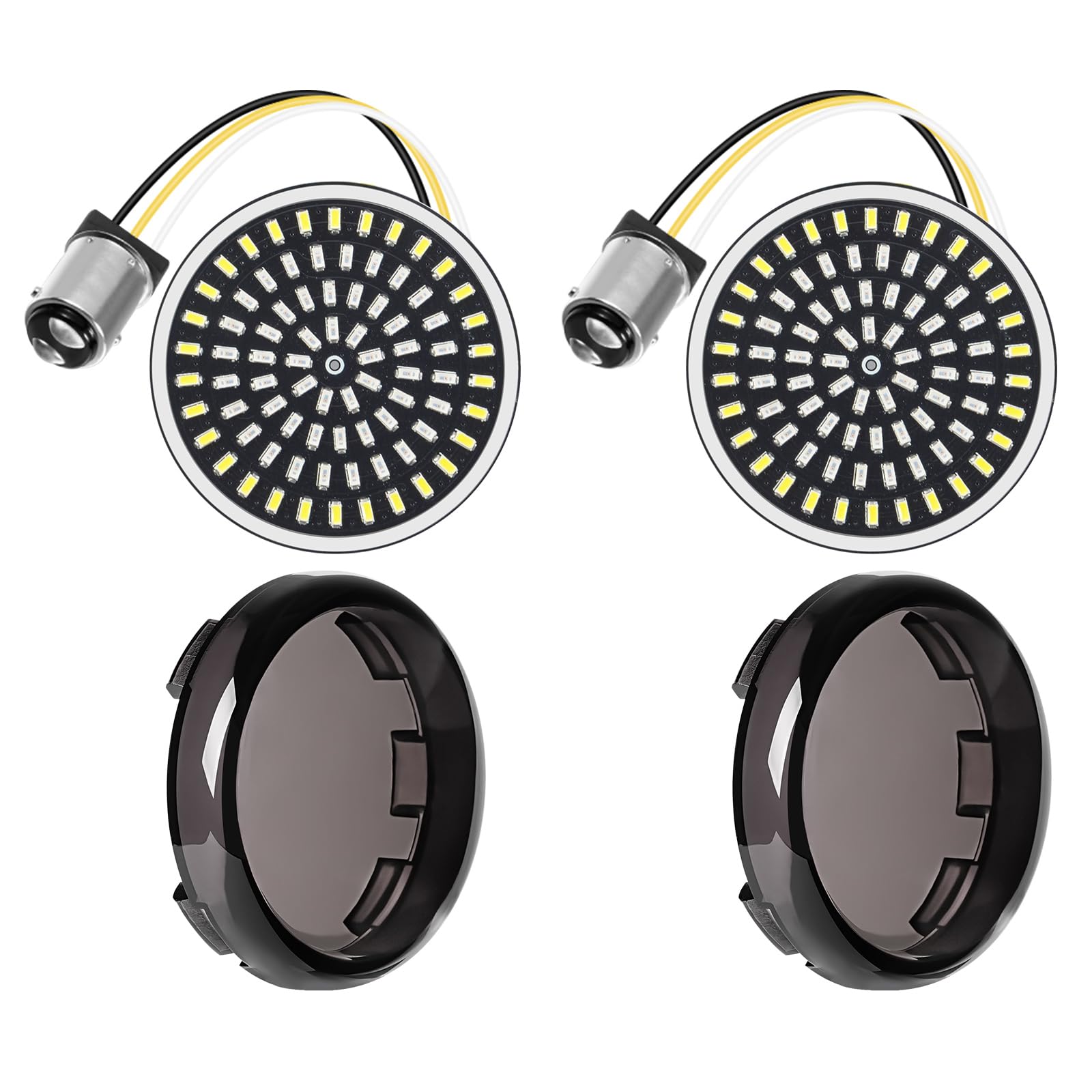 Benlari 2inch front turn signals with 81 LEDs deliver brighter visibility for Harley models.
