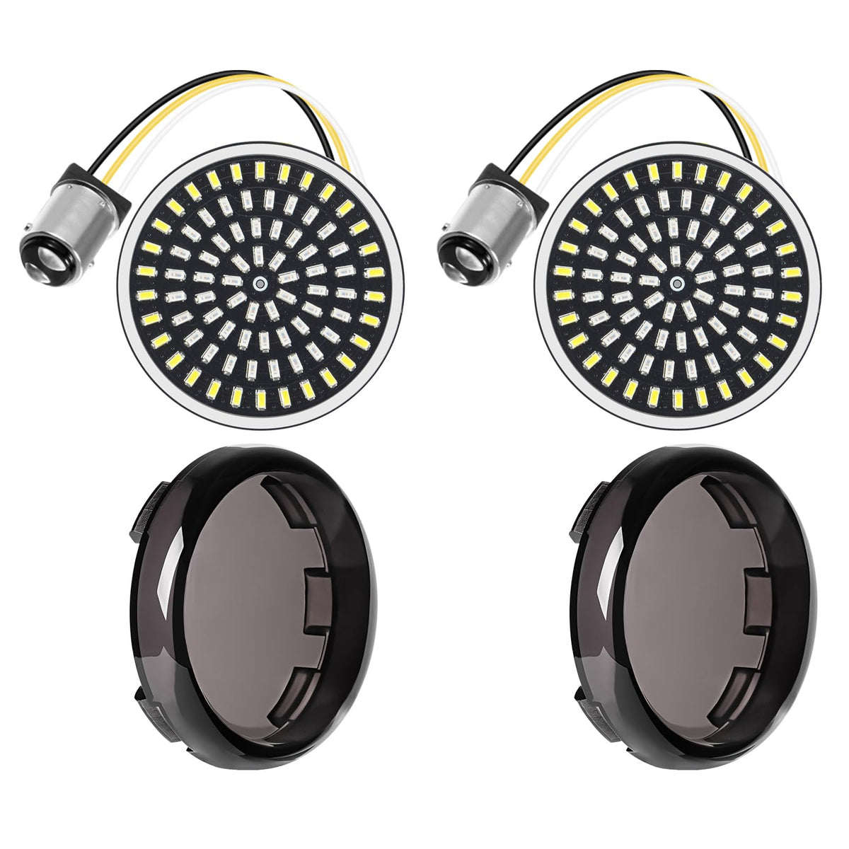 Benlari 2inch front turn signals with 81 LEDs deliver brighter visibility for Harley models.