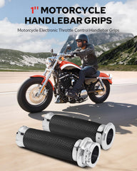 Benlari anti skid chrome surface on handlebar grip for secure hold