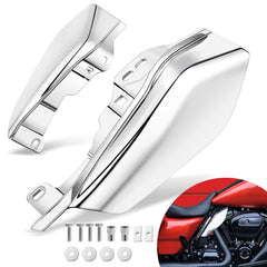 Benlari chrome mid-frame air deflectors heat shield — front view for cooler thighs on hot days