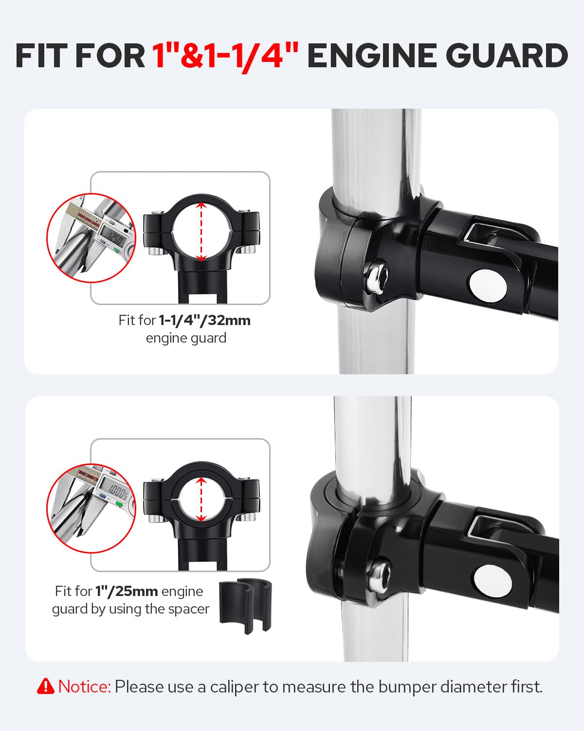 Benlari CNC highway pegs show 360-degree adjustment for precise angles.