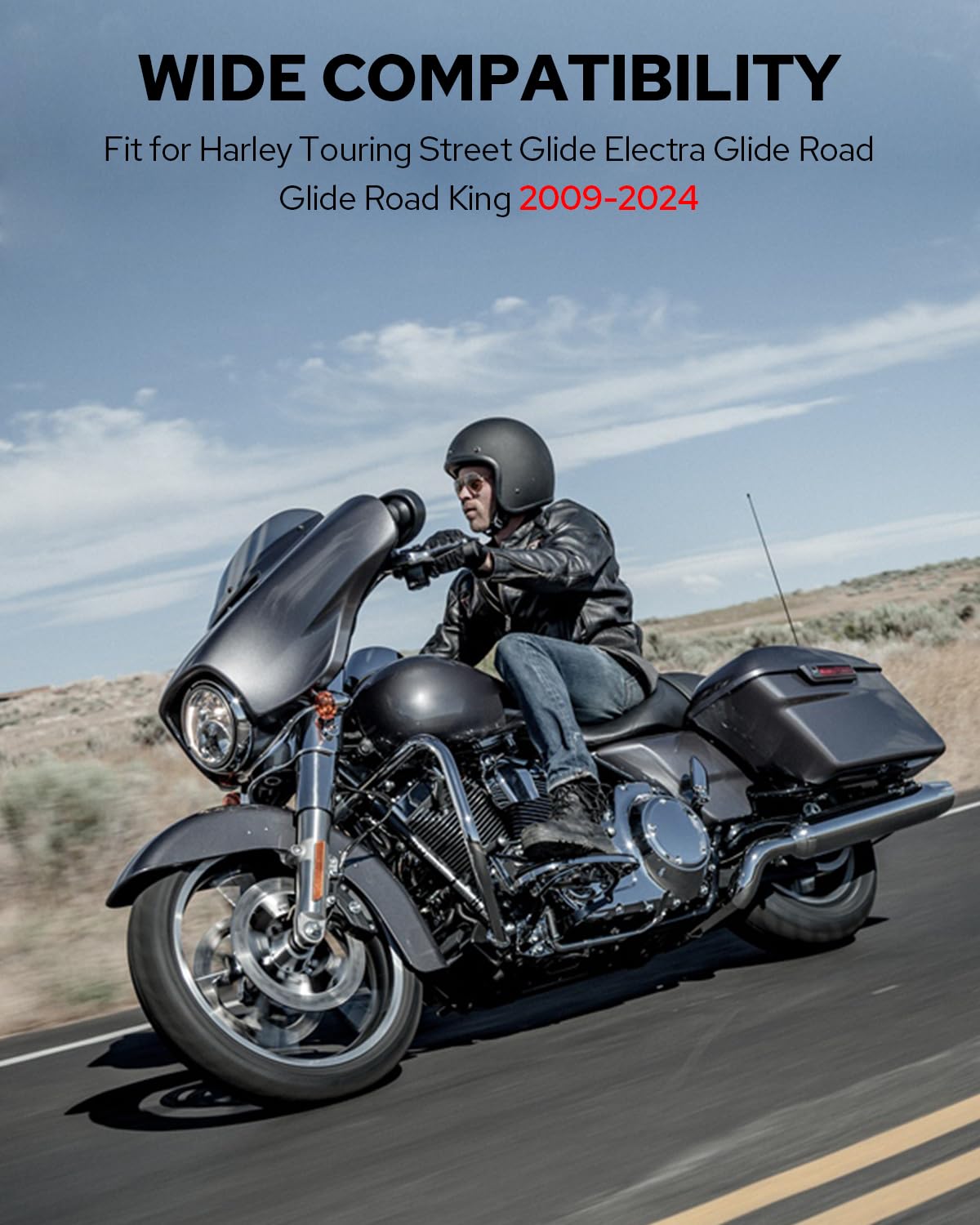 Harley Touring bike ready with Benlari docking hardware installed