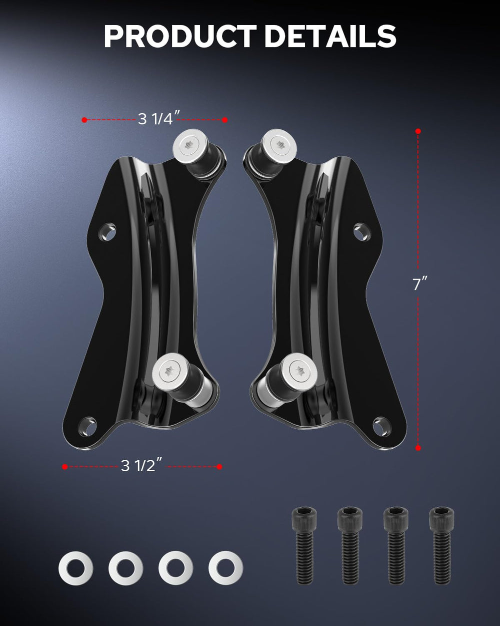 Benlari easy-install docking kit shown on Harley with setup options
