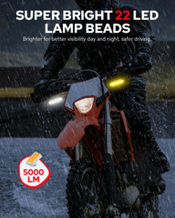 Benlari flowing LED rear turn signal clearly signals to following drivers