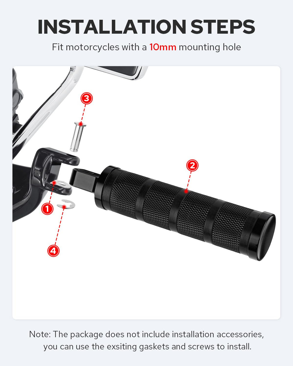Benlari foot pegs improve long-ride comfort with stable foot support