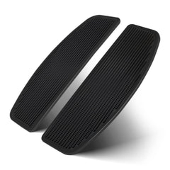 Benlari front rider footboard inserts improve grip for Harley touring riders.