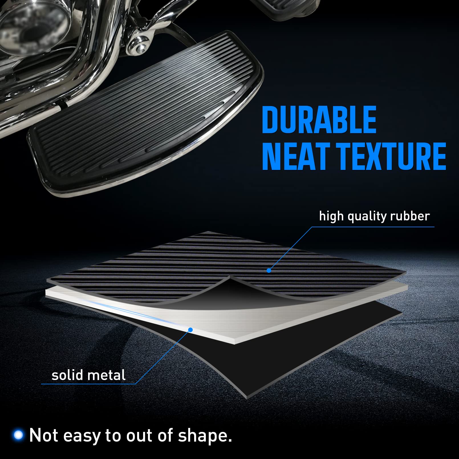 Benlari Harley footboard compatibility ensures precise fit on supported models.