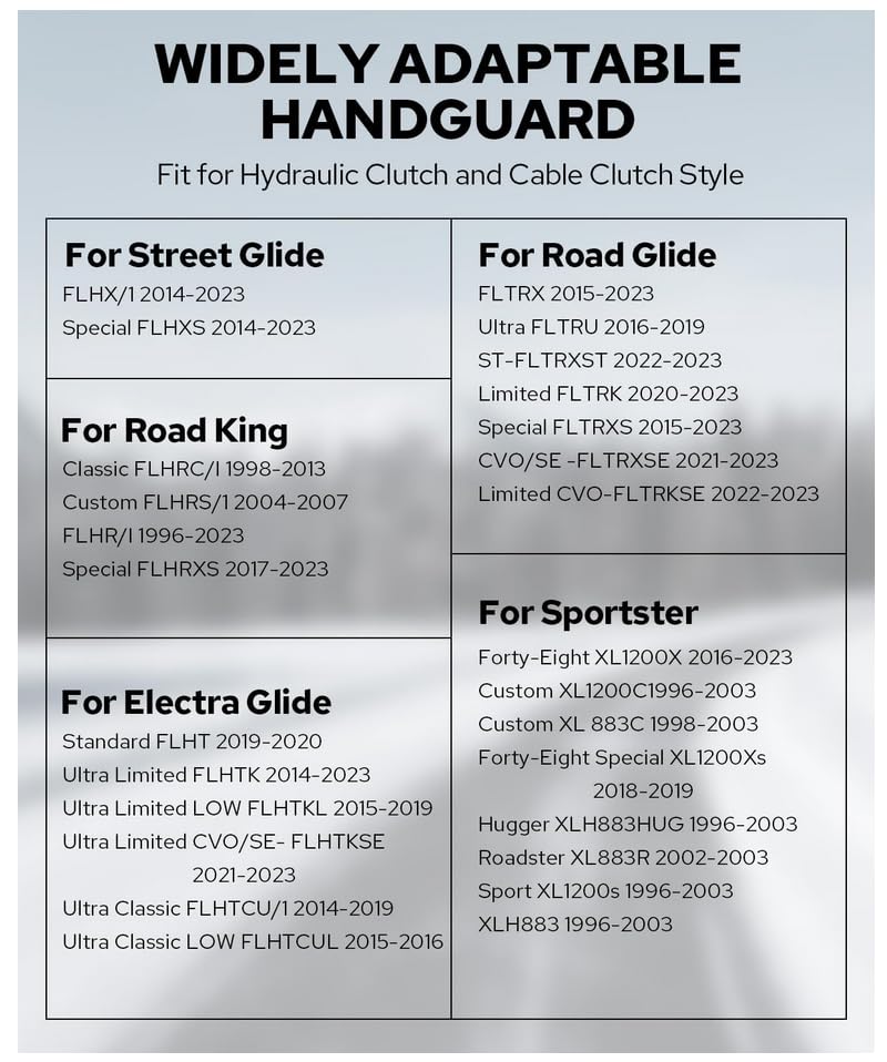 Stainless steel construction delivers durable protection for long rides on tough roads.