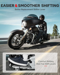 Benlari heel-toe shifter pegs for easier precision gear changes on Harley
