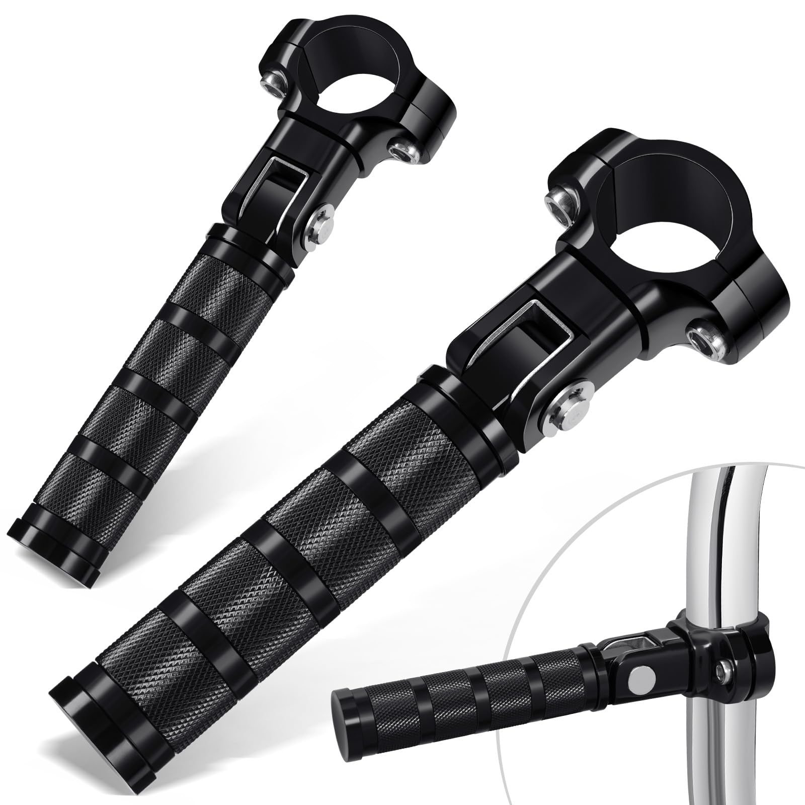 Benlari highway footpegs CNC aluminum offer stable footing on long rides