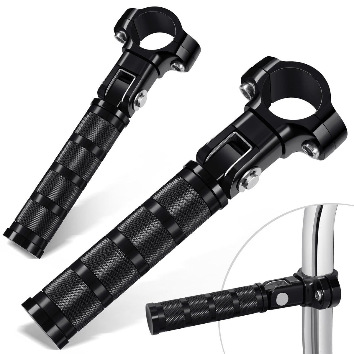 Benlari highway footpegs CNC aluminum offer stable footing on long rides