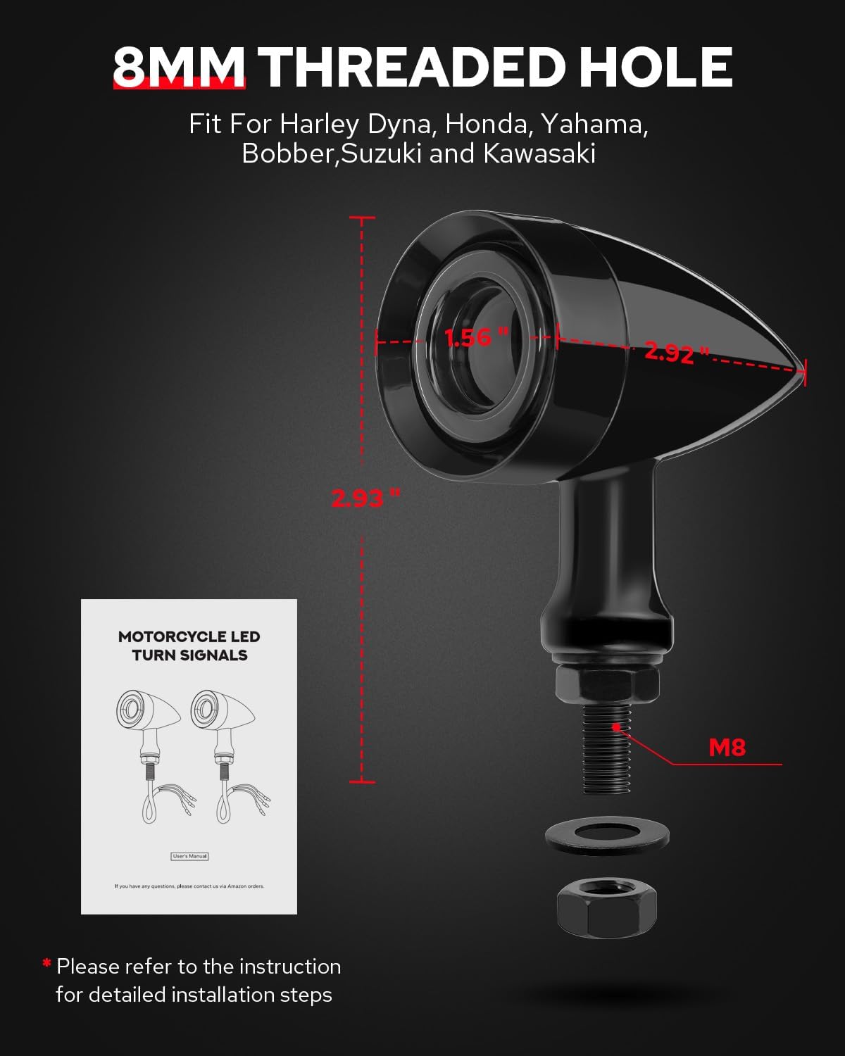 Benlari installation with M8/M10 fittings for versatile mounting