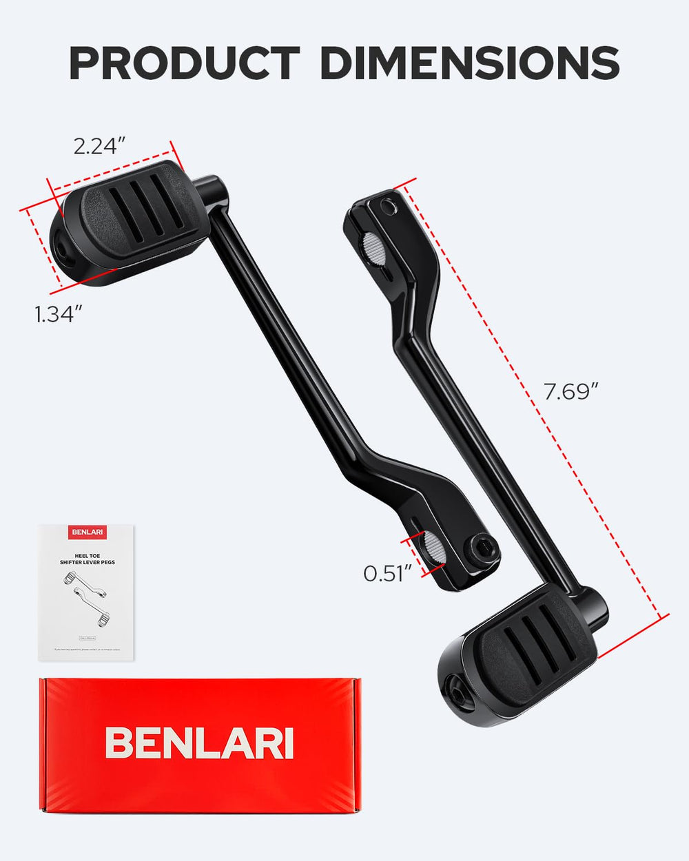 Benlari installation spacer included for compatible Harley models and fit