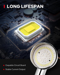 Benlari LED chip detail highlights high-brightness lighting for safer signaling.
