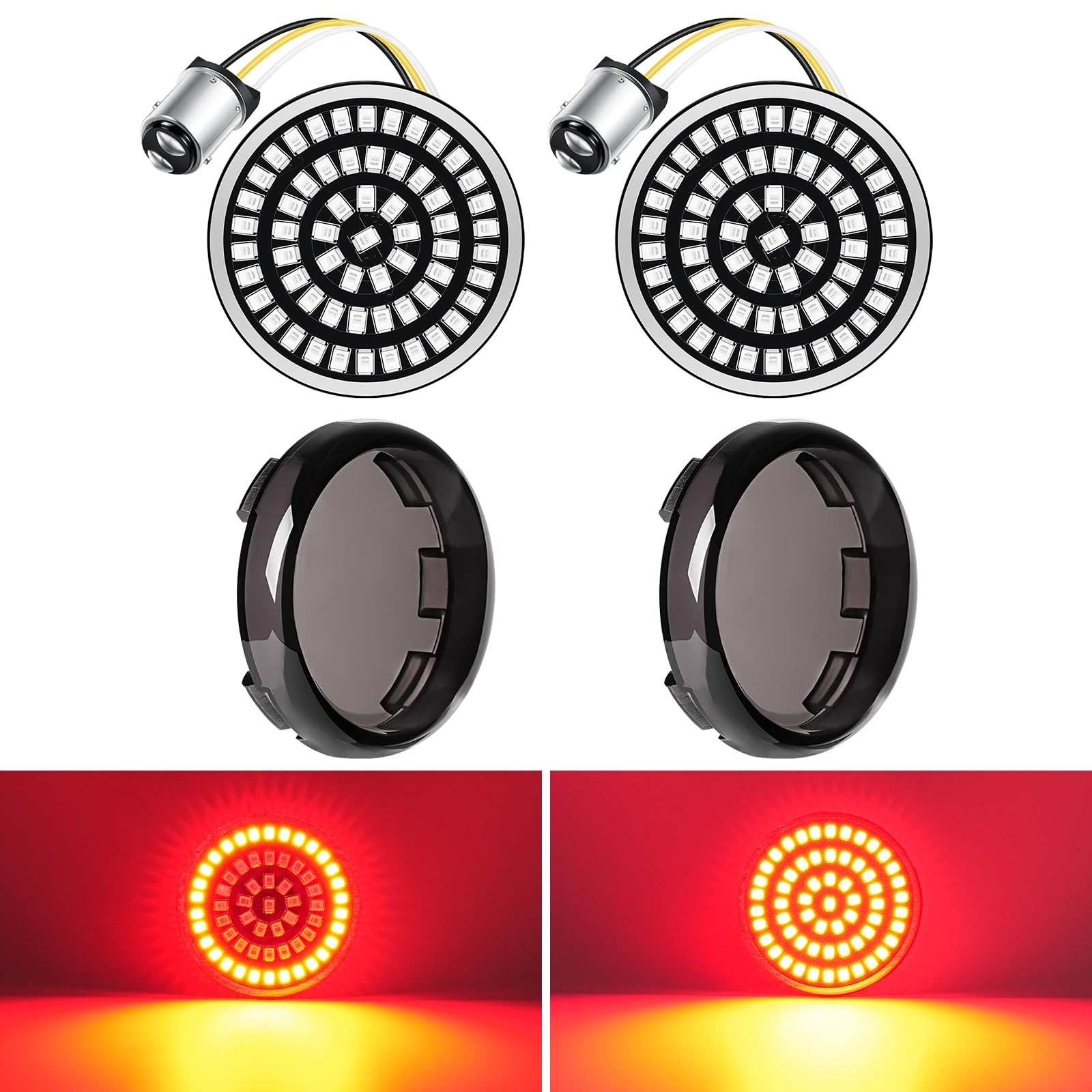 Benlari package includes two signals and two smoked lens covers