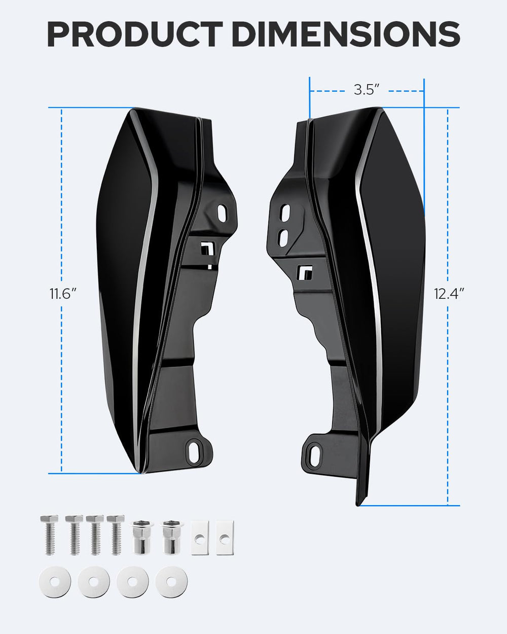 Packaging and quality control check for Benlari mid-frame deflectors.