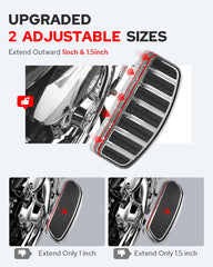 Benlari stainless steel fasteners for durable, rustproof mounting on Harley floorboards.