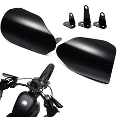 Benlari stainless steel handguards with larger fit shield Harley riders from wind and debris, keeping hands warmer.