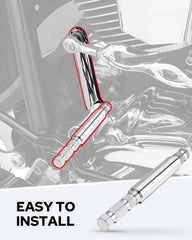 Benlari stainless steel shifter lever full-length demonstrates rust resistance for long rides.