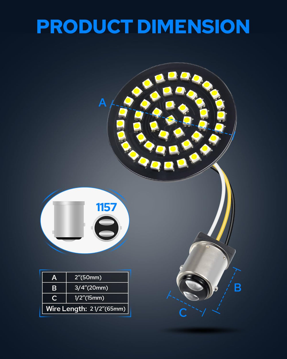 Benlari amber-white switchback mode provides versatile front lighting options.