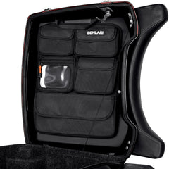Benlari tour pack lid organizer clear pocket for quick phone access