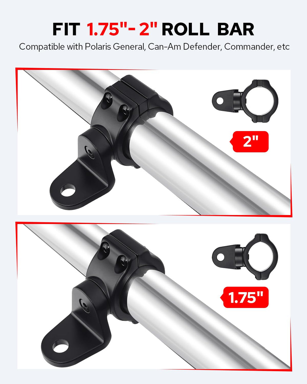 Benlari UTV flag mount, die-casting aluminium, offers strong, stable mounting.