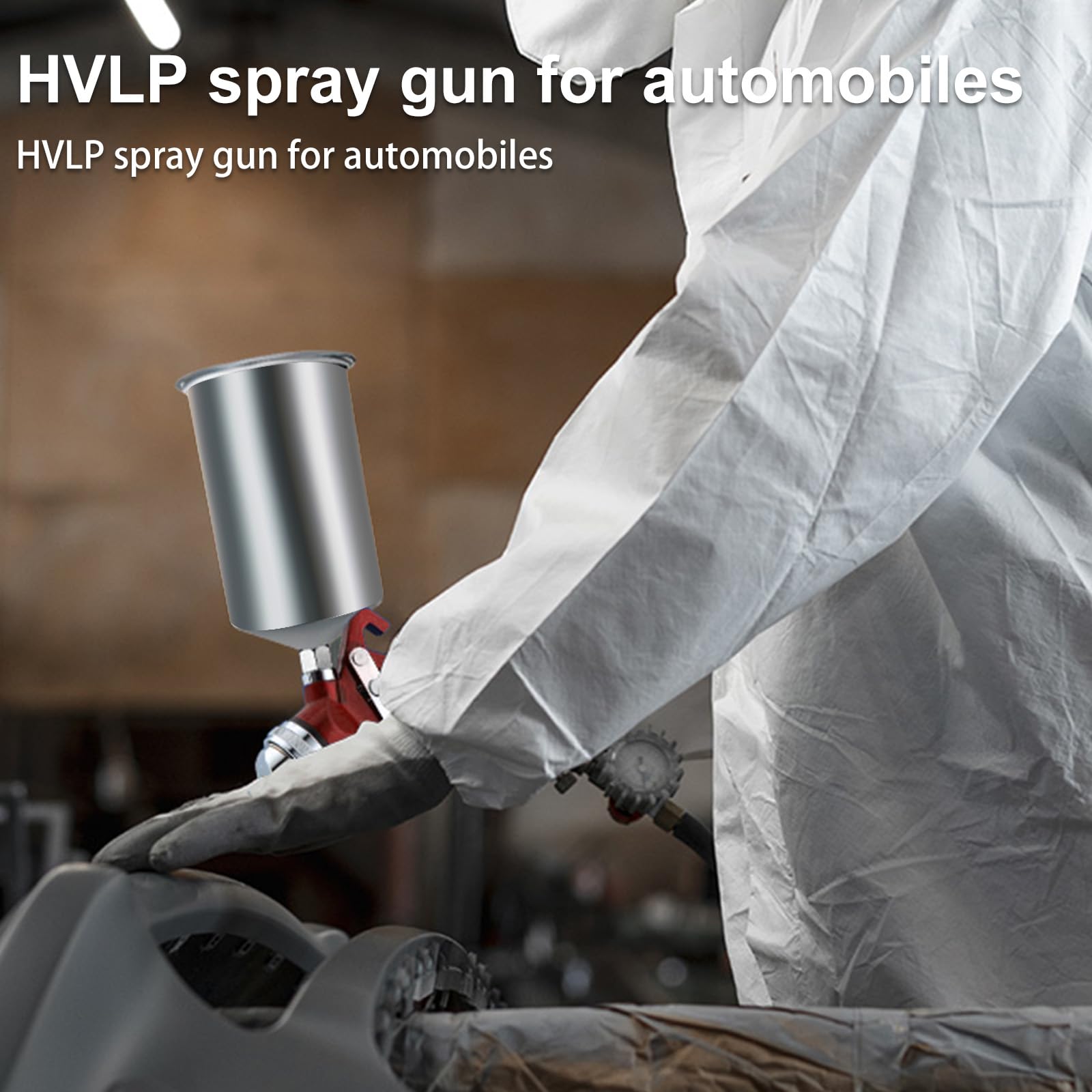BENTOHKLE HVLP spray gun ideal for auto paint, primer, and top coats.