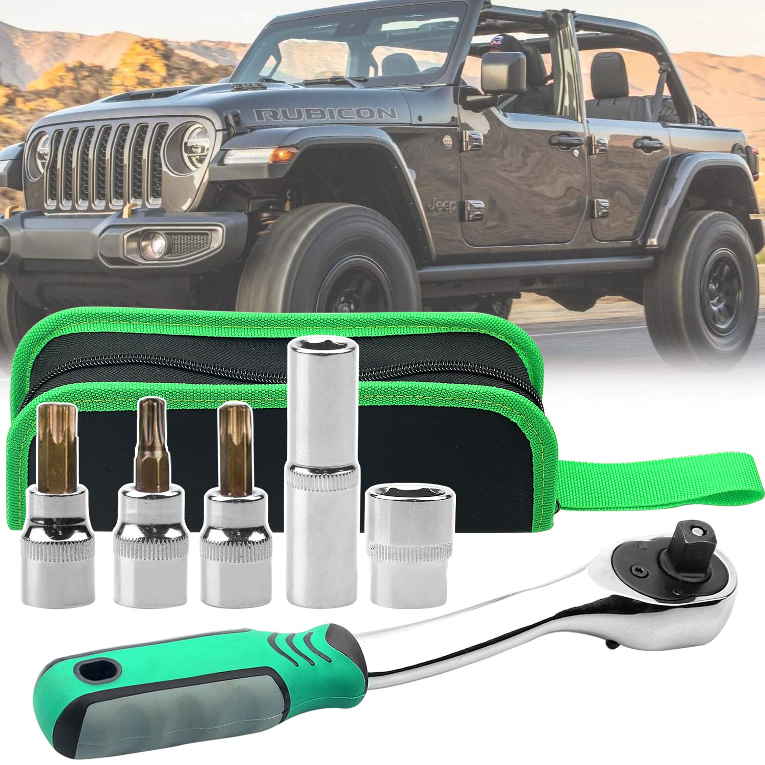 Bentolin hard-top door removal kit for Jeep Wrangler, ready for on-the-spot top changes.