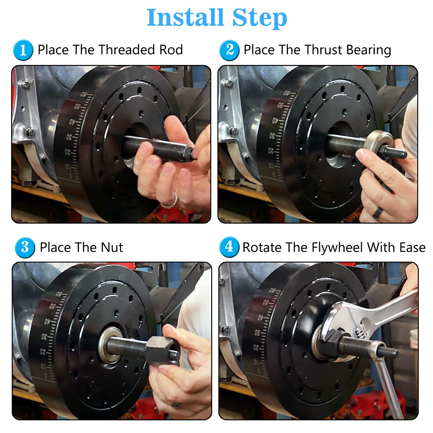 Pack includes threaded rod nut and washers for secure mounting