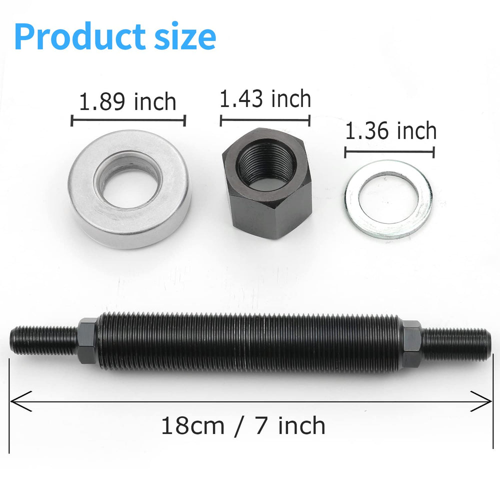 Thrust bearing and aluminum washers enable smooth bearing contact