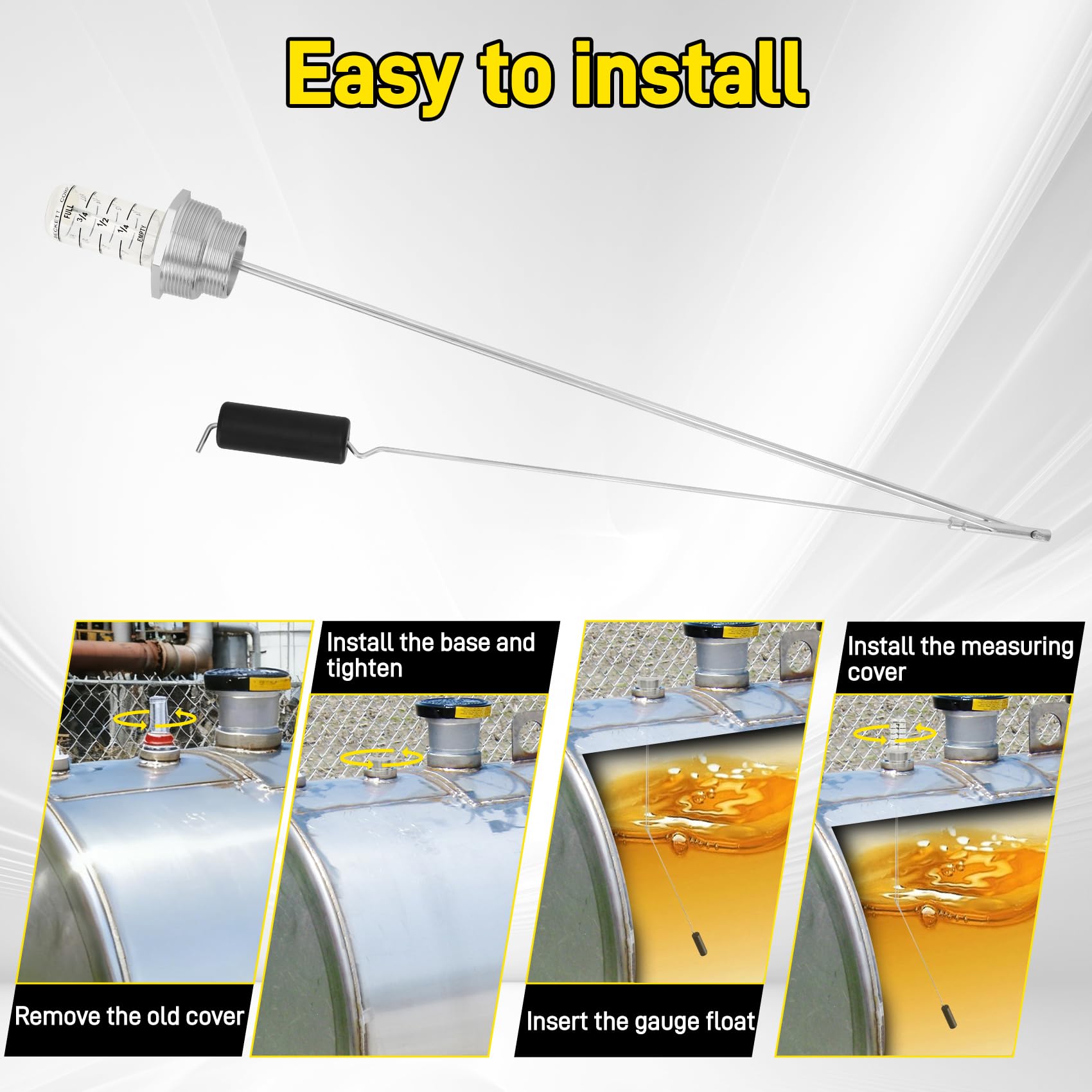 Benut corrosion-resistant construction withstands home heating oil environments.