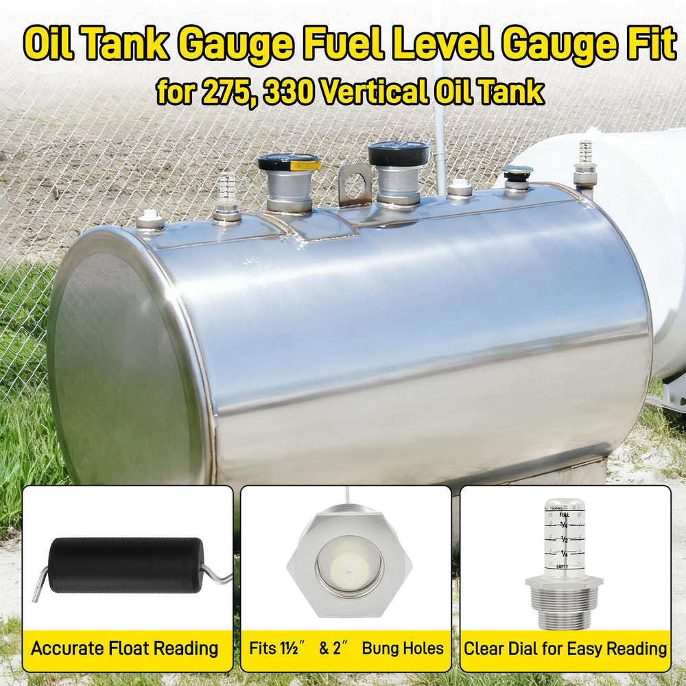 Benut oil tank gauge dial window offers easy visibility in basements.