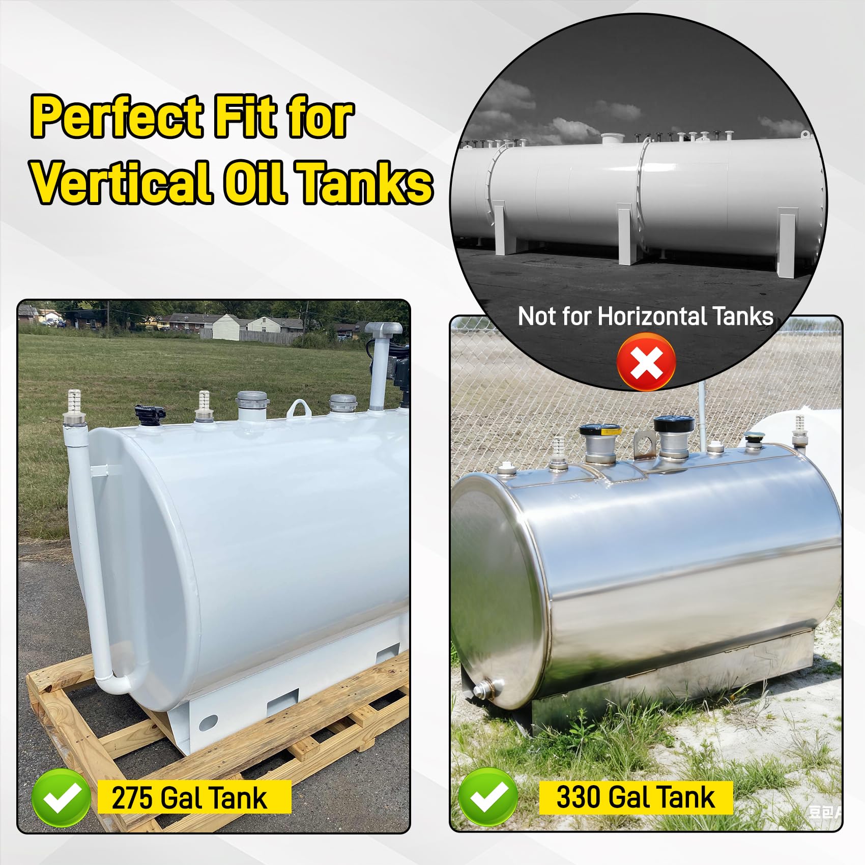 Benut metal float ensures stable, reliable fuel level readings.