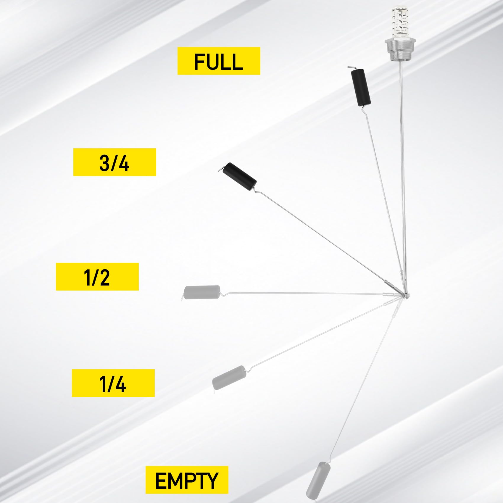 Benut gauge installs quickly with tool-free threading for 1.5" and 2" openings.
