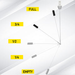 Benut gauge installs quickly with tool-free threading for 1.5" and 2" openings.