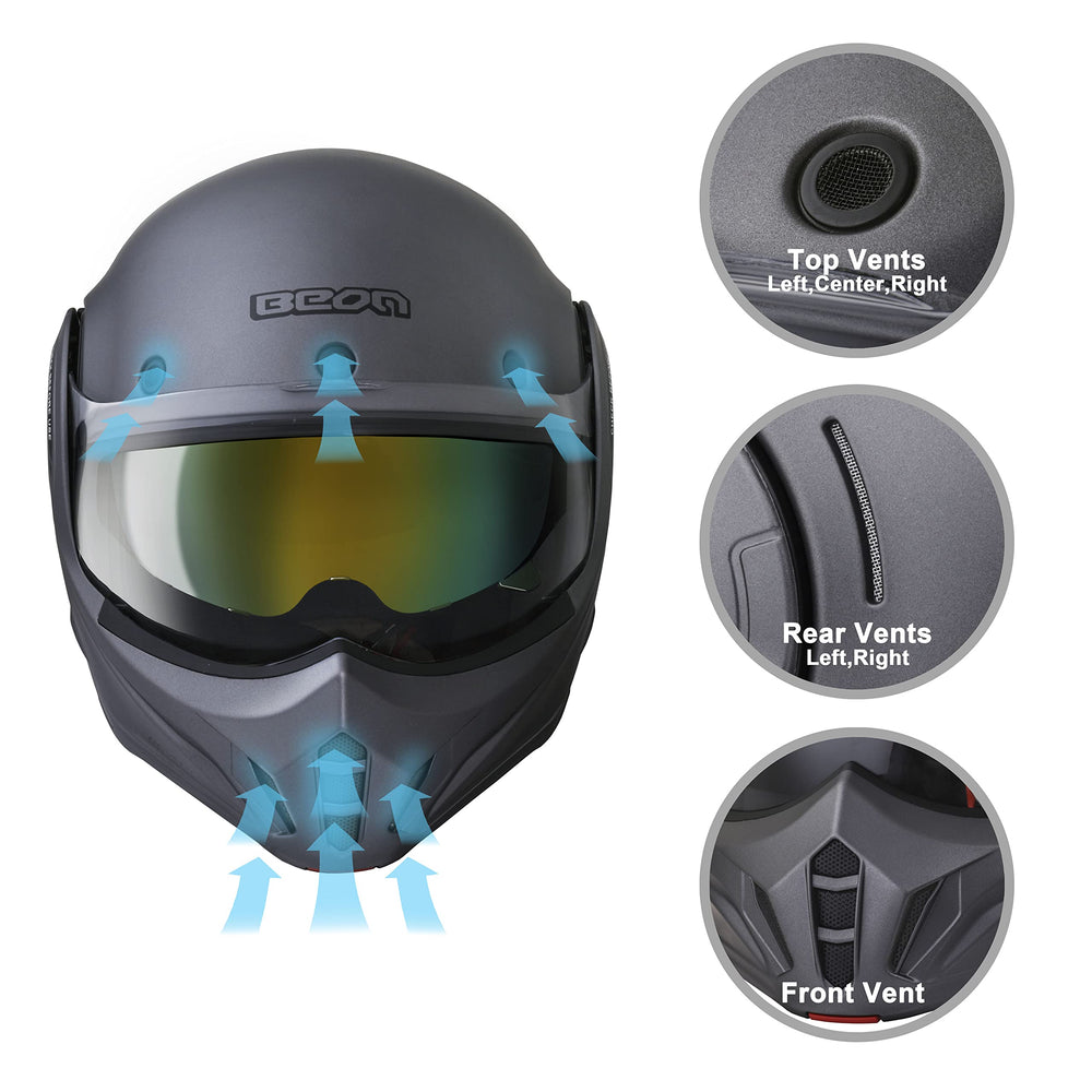 BEON ABS shell with EPS liner for strong impact protection