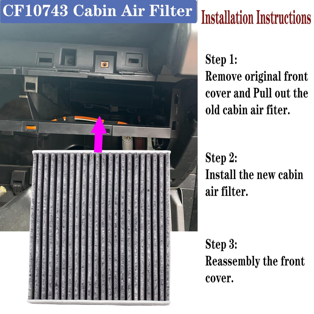 BEONEO CF10743 installation in-car demonstrates easy replacement