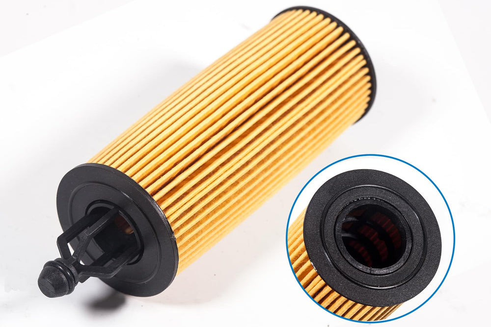 BEONEO oil filter 68191349ac in hand for easy handling