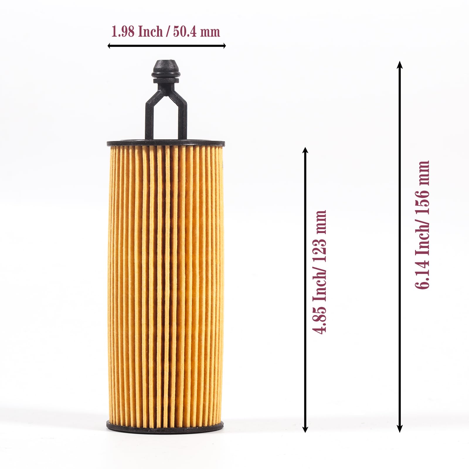 BEONEO oil filter 68191349ac label clearly shows model and specs