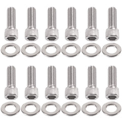 BEONEO SBC exhaust bolt kit with 12 stainless bolts for Chevy small block headers