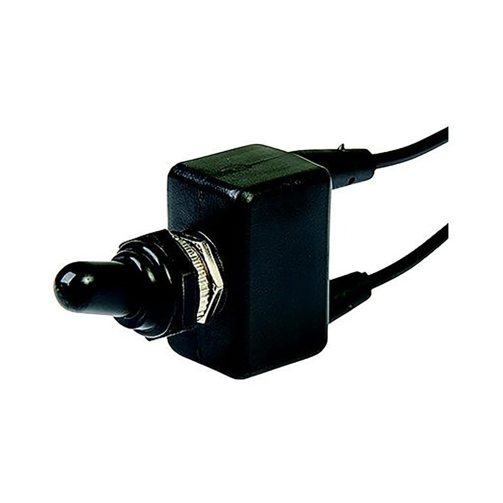 BEP 1002016 PVC coated toggle switch with wire leads for reliable on/off control in 12V DC circuits