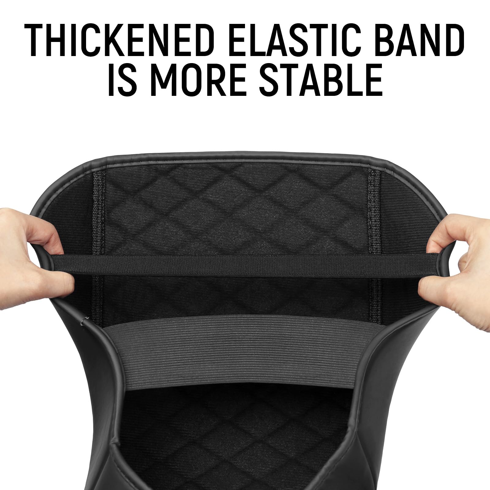 Bercicci armrest cover edge stitching showing reinforced durability.