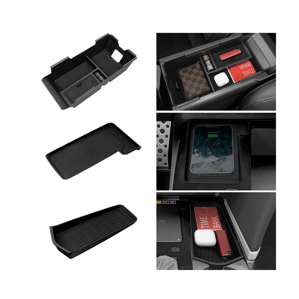 Bercicci center console organizer silicone mat protects surfaces while keeping essentials organized.
